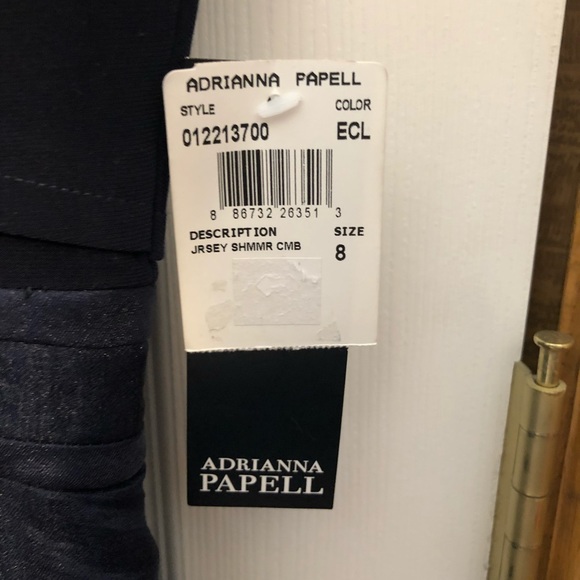 NWT Navy Adrianna Papell dress - Picture 2 of 2